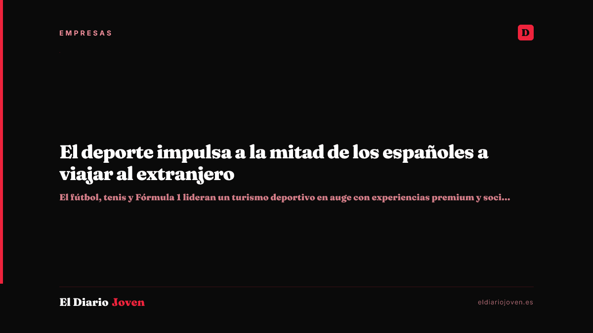 El deporte impulsa a la mitad de los españoles a viajar al extranjero