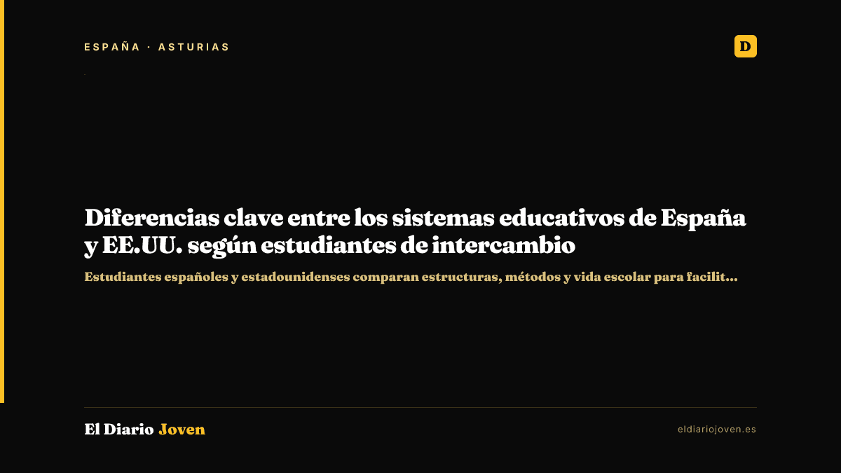 Diferencias clave entre los sistemas educativos de España y EE.UU. según estudiantes de intercambio