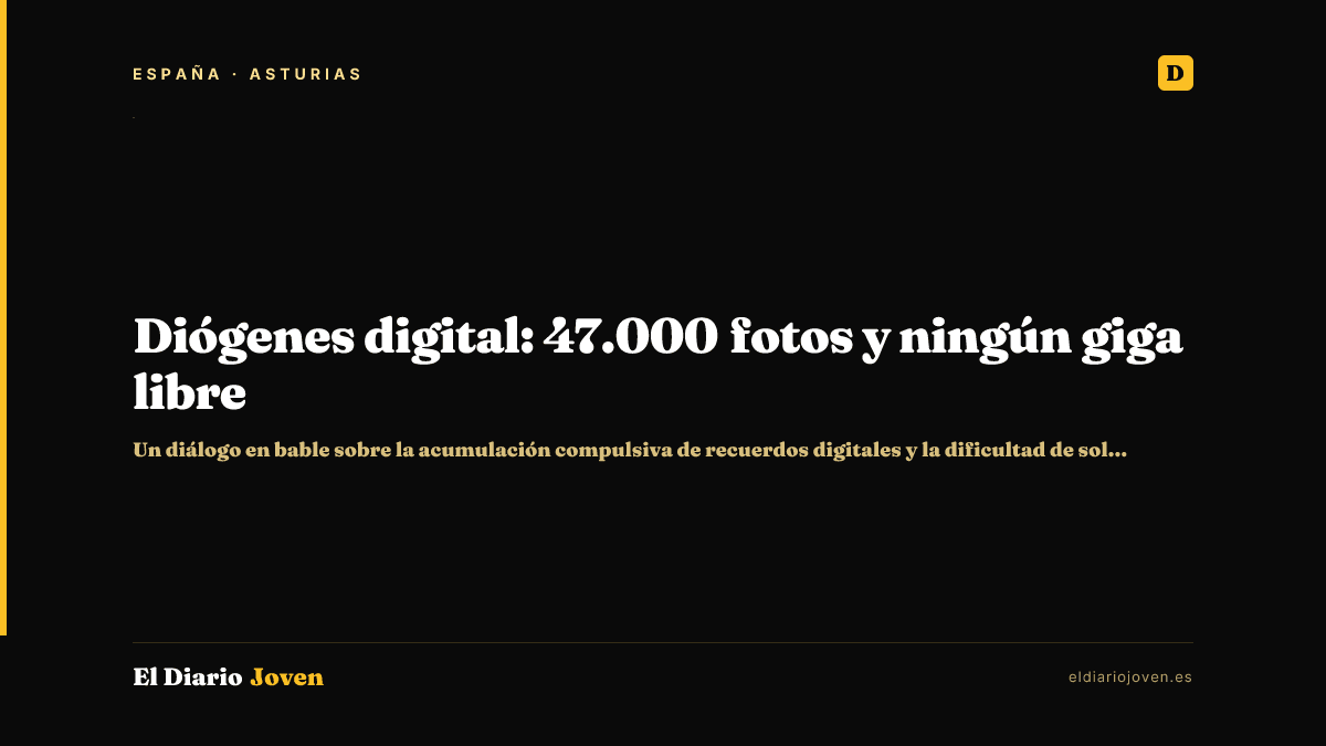 Diógenes digital: 47.000 fotos y ningún giga libre