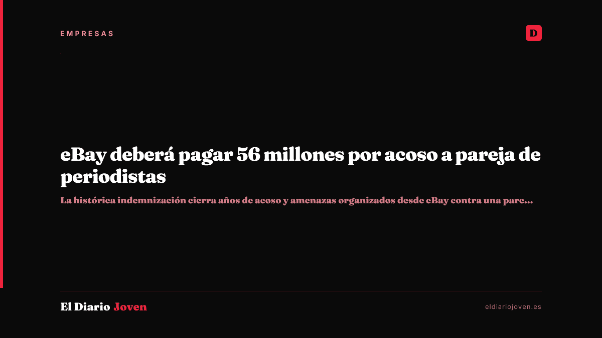 eBay deberá pagar 56 millones por acoso a pareja de periodistas