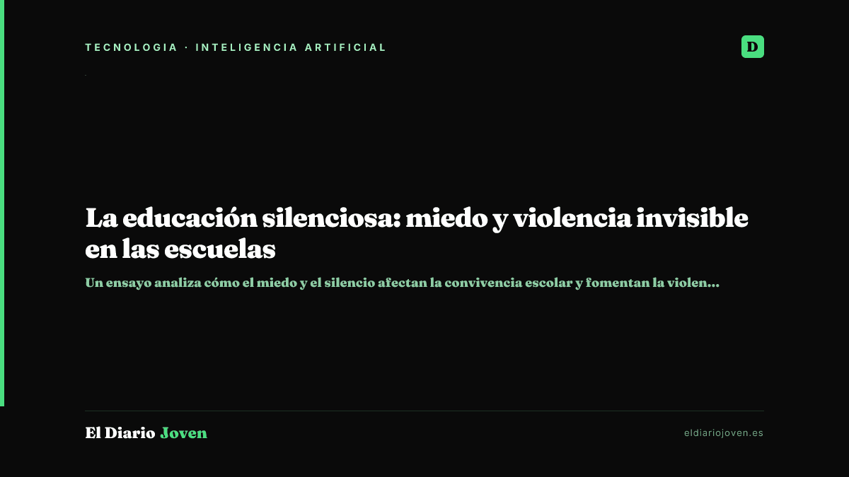 La educación silenciosa: miedo y violencia invisible en las escuelas