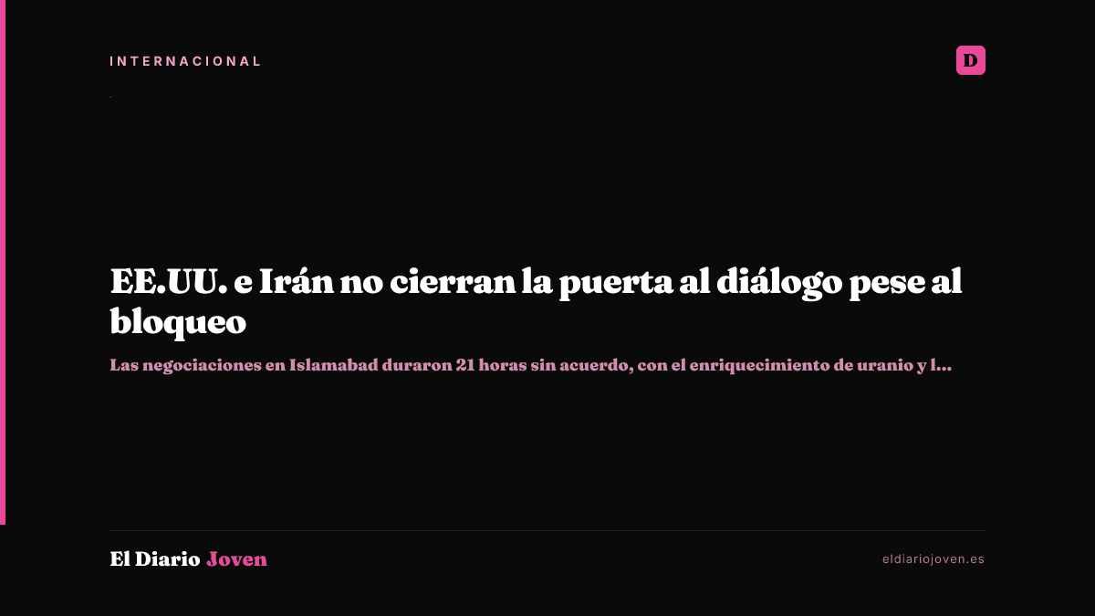 EE.UU. e Irán no cierran la puerta al diálogo pese al bloqueo