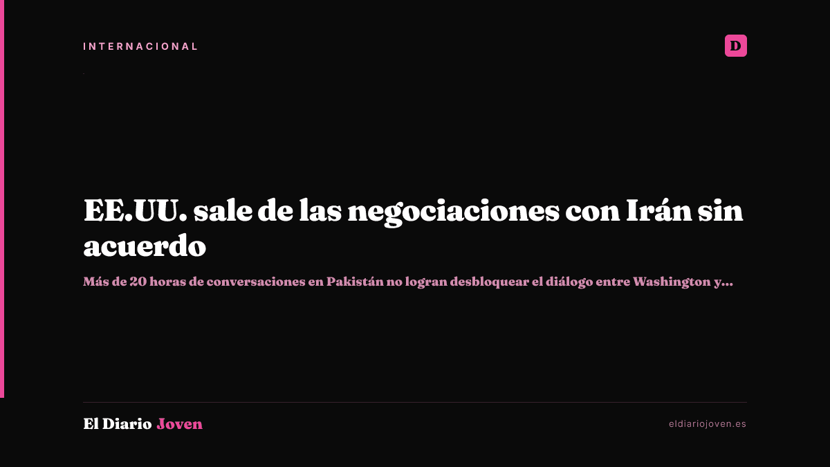 EE.UU. sale de las negociaciones con Irán sin acuerdo