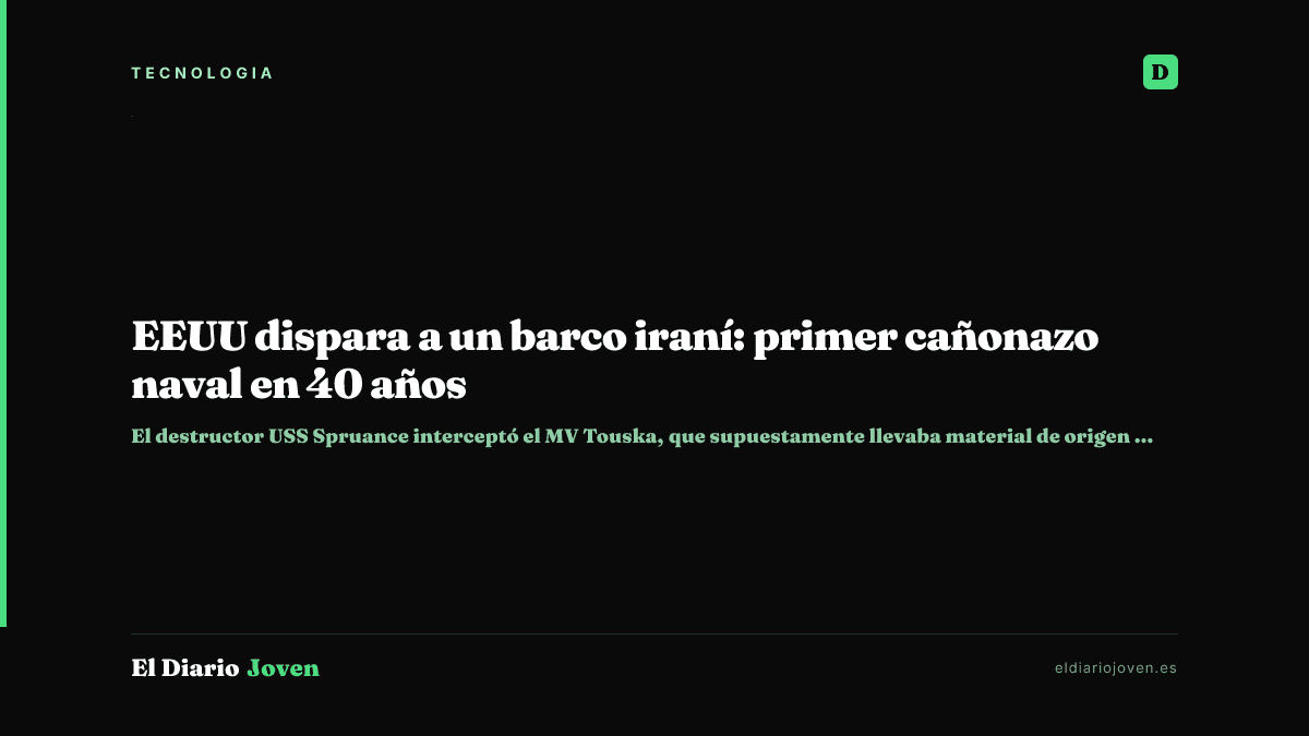 EEUU dispara a un barco iraní: primer cañonazo naval en 40 años