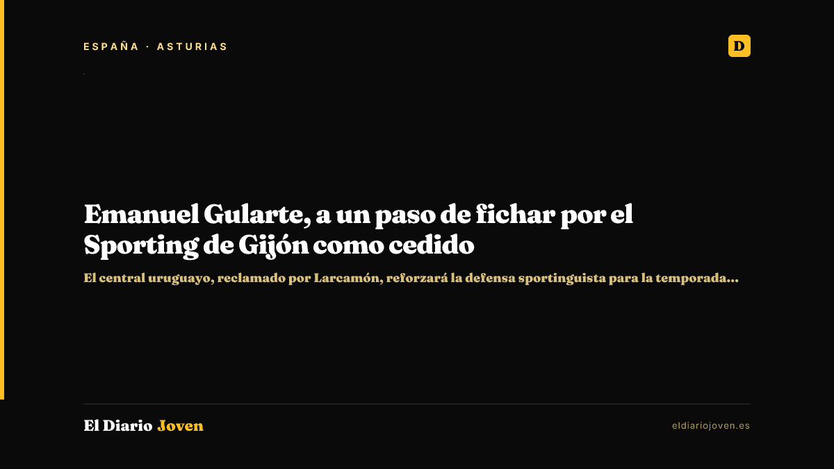 Emanuel Gularte, a un paso de fichar por el Sporting de Gijón como cedido