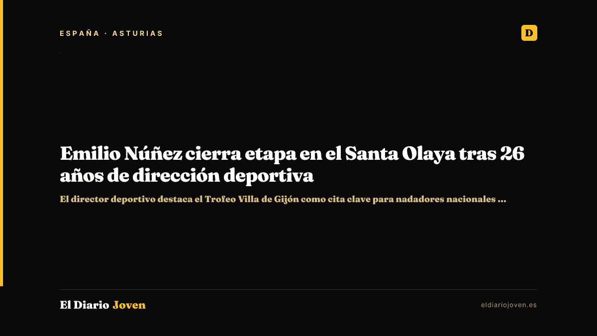 Emilio Núñez cierra etapa en el Santa Olaya tras 26 años de dirección deportiva