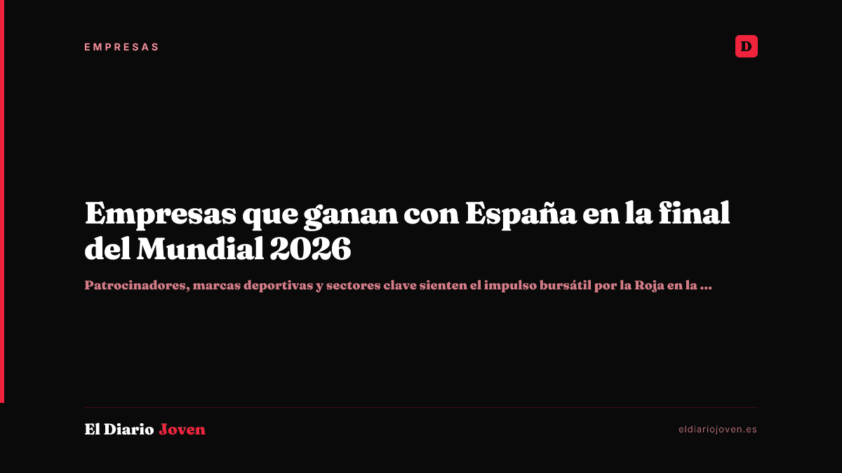 Empresas que ganan con España en la final del Mundial 2026