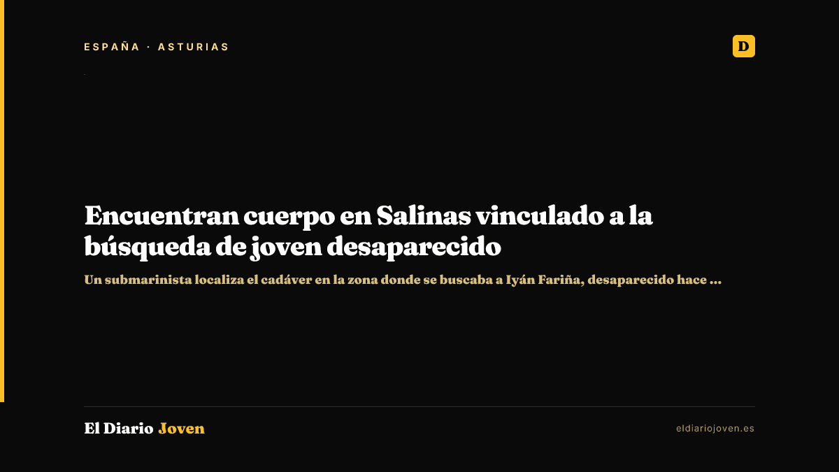 Encuentran cuerpo en Salinas vinculado a la búsqueda de joven desaparecido