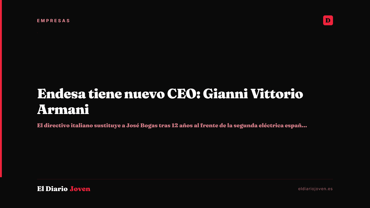 Endesa tiene nuevo CEO: Gianni Vittorio Armani
