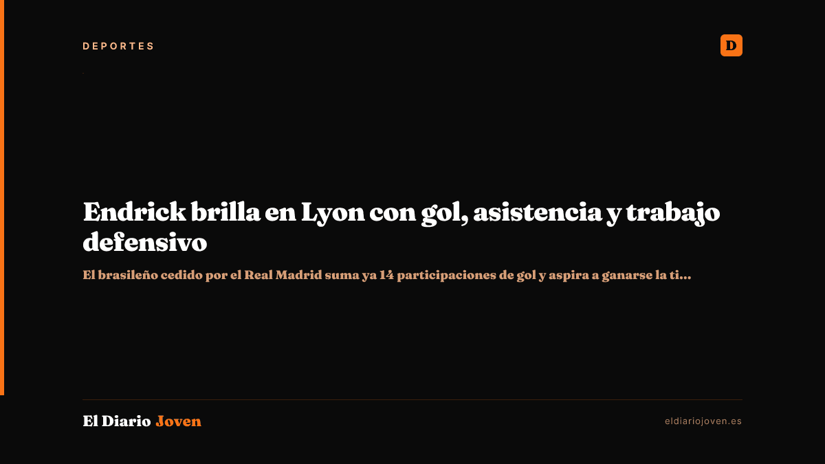 Endrick brilla en Lyon con gol, asistencia y trabajo defensivo