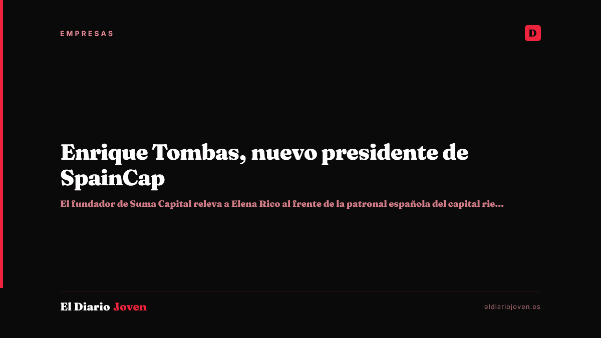 Enrique Tombas, nuevo presidente de SpainCap
