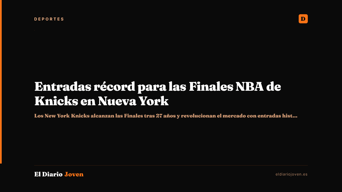 Entradas récord para las Finales NBA de Knicks en Nueva York