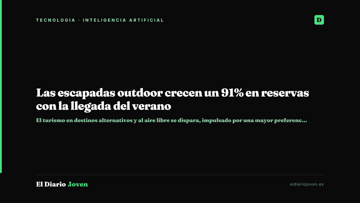 Las escapadas outdoor crecen un 91% en reservas con la llegada del verano