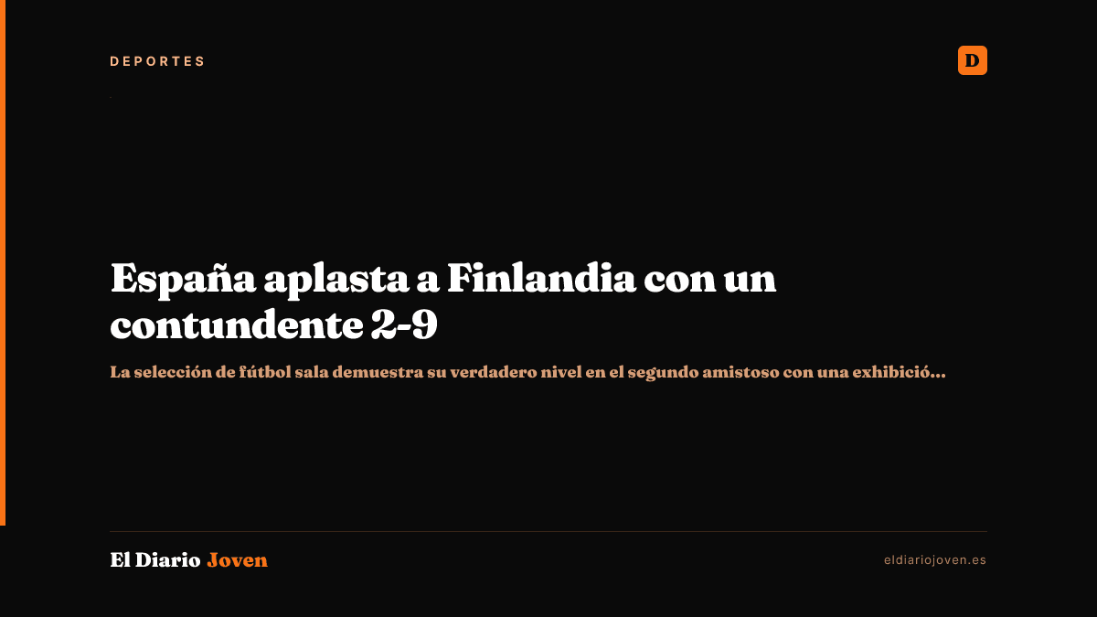 España aplasta a Finlandia con un contundente 2-9