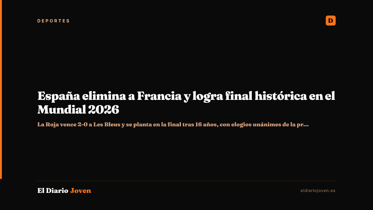 España elimina a Francia y logra final histórica en el Mundial 2026