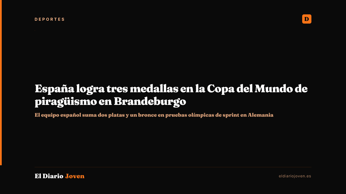España logra tres medallas en la Copa del Mundo de piragüismo en Brandeburgo