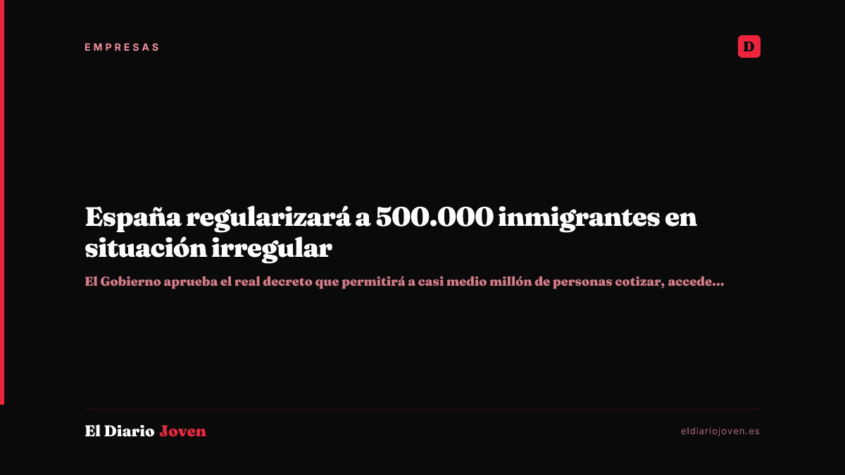 España regularizará a 500.000 inmigrantes en situación irregular