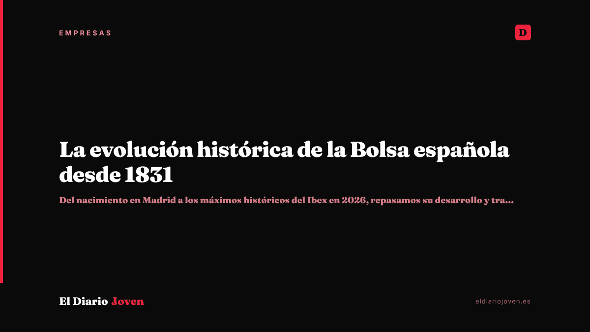 La evolución histórica de la Bolsa española desde 1831