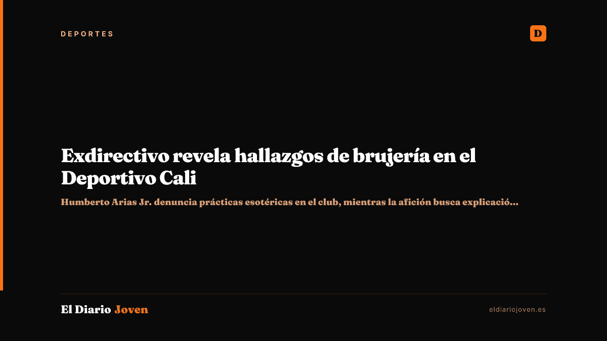 Exdirectivo revela hallazgos de brujería en el Deportivo Cali