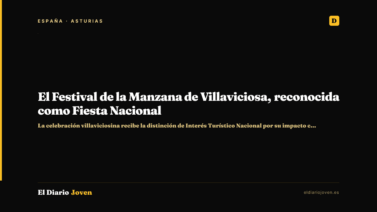 El Festival de la Manzana de Villaviciosa, reconocida como Fiesta Nacional