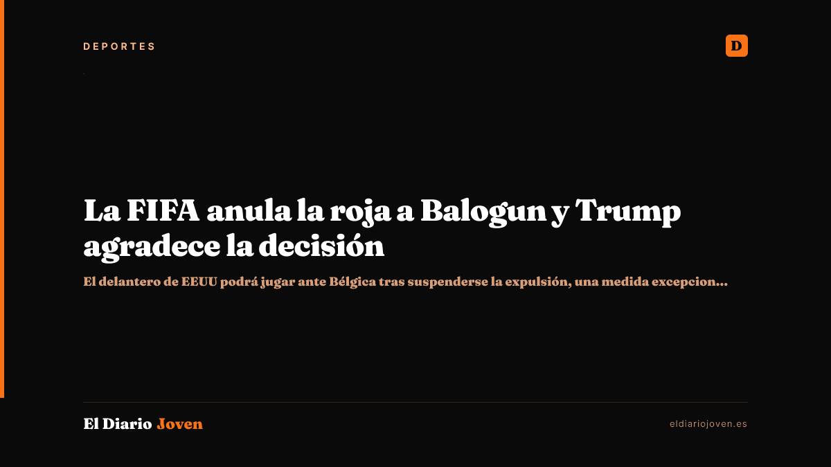 La FIFA anula la roja a Balogun y Trump agradece la decisión