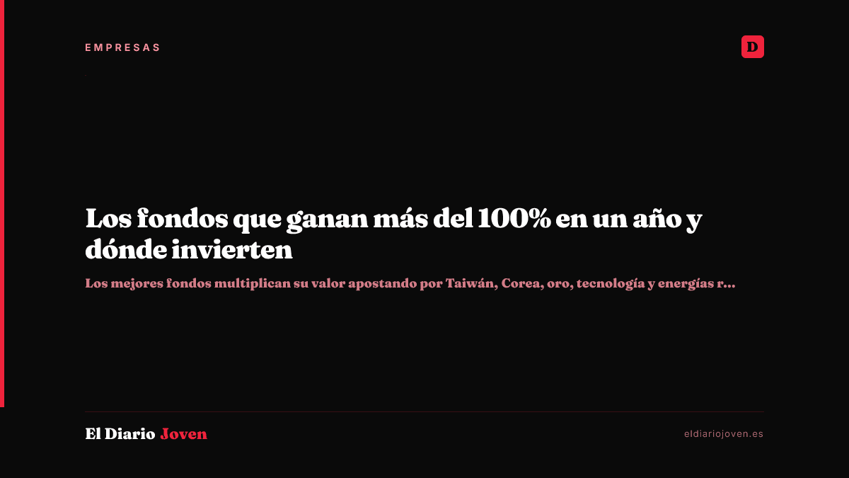 Los fondos que ganan más del 100% en un año y dónde invierten