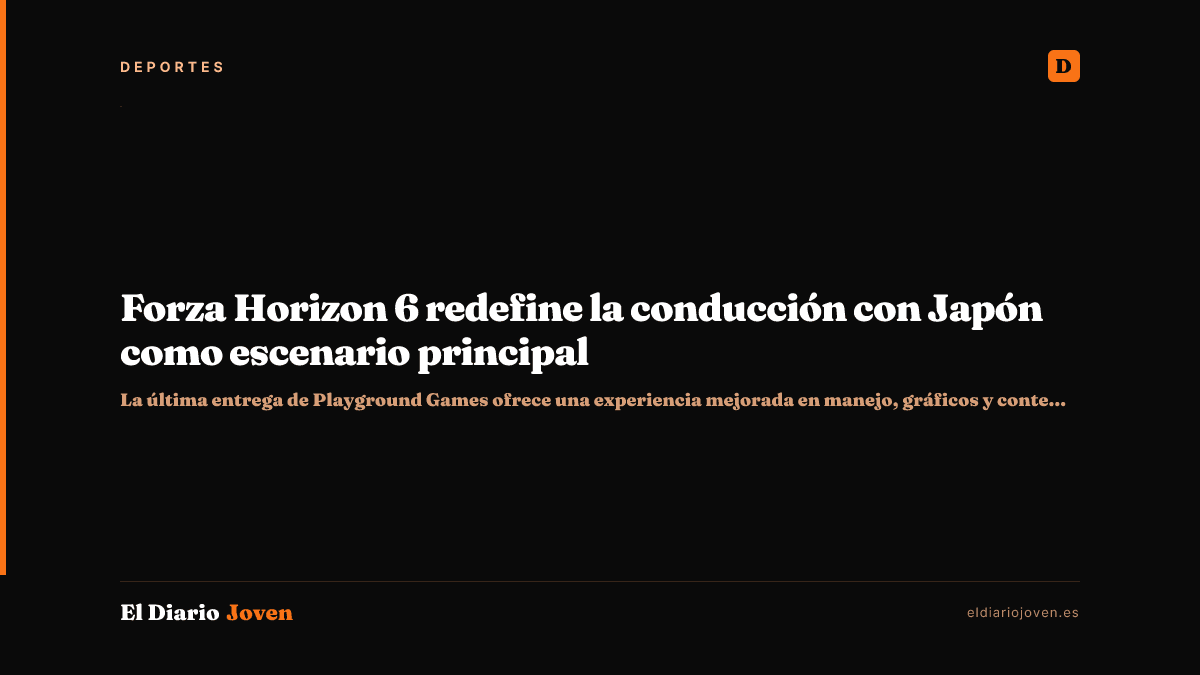 Forza Horizon 6 redefine la conducción con Japón como escenario principal