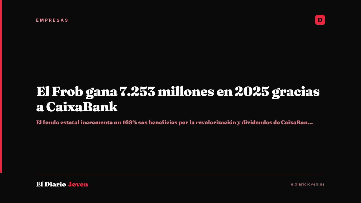 El Frob gana 7.253 millones en 2025 gracias a CaixaBank