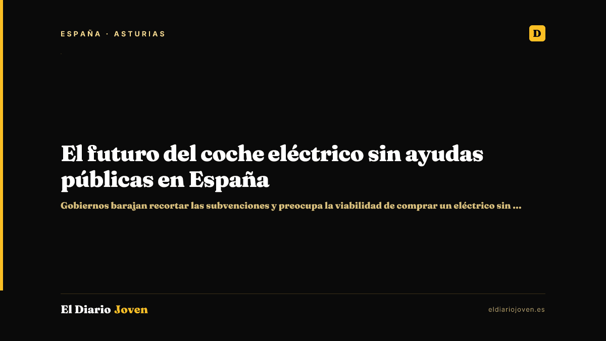 El futuro del coche eléctrico sin ayudas públicas en España