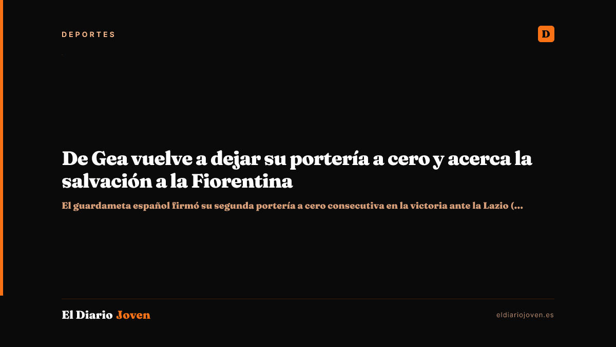 De Gea vuelve a dejar su portería a cero y acerca la salvación a la Fiorentina