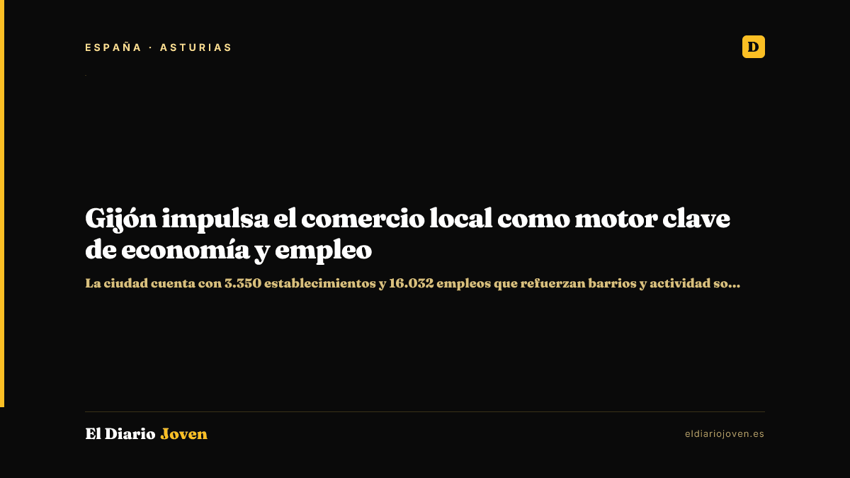 Gijón impulsa el comercio local como motor clave de economía y empleo