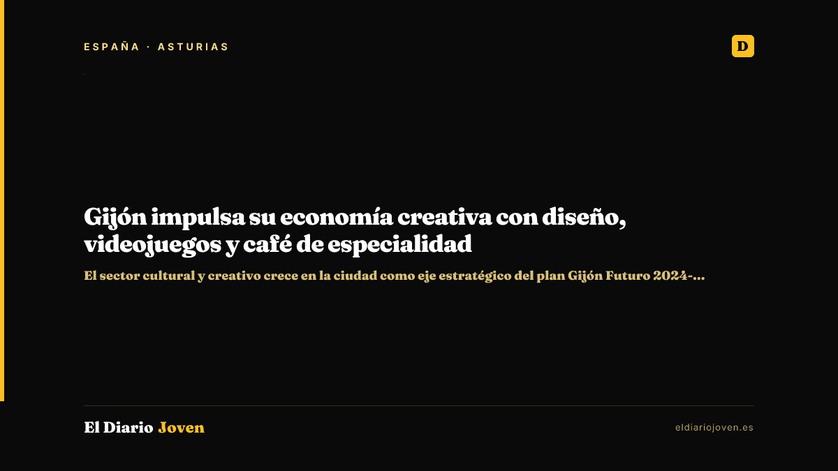 Gijón impulsa su economía creativa con diseño, videojuegos y café de especialidad