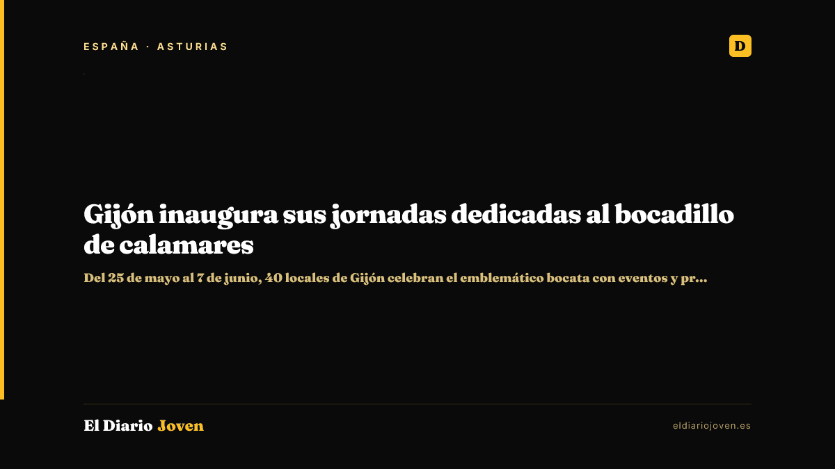Gijón inaugura sus jornadas dedicadas al bocadillo de calamares