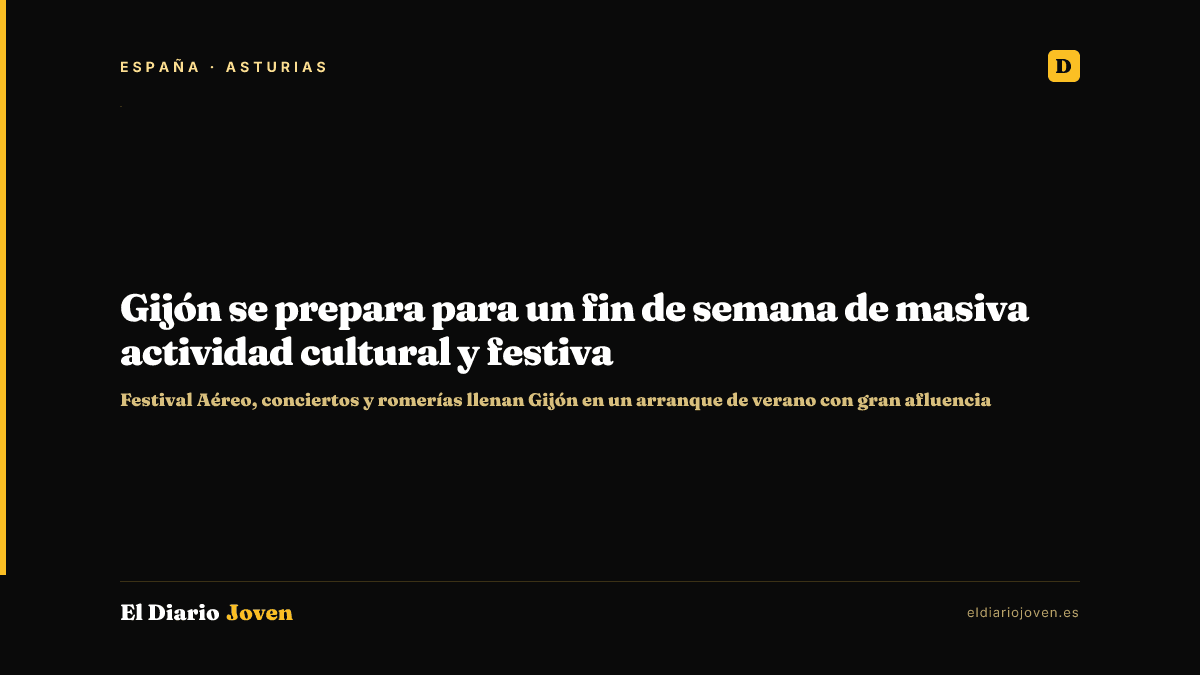 Gijón se prepara para un fin de semana de masiva actividad cultural y festiva