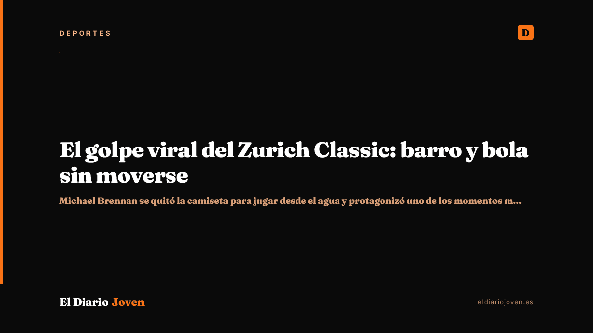 El golpe viral del Zurich Classic: barro y bola sin moverse