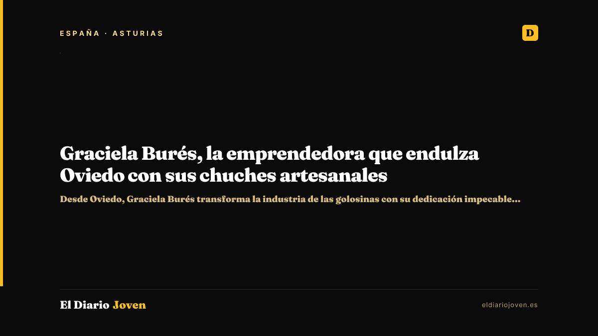 Graciela Burés, la emprendedora que endulza Oviedo con sus chuches artesanales