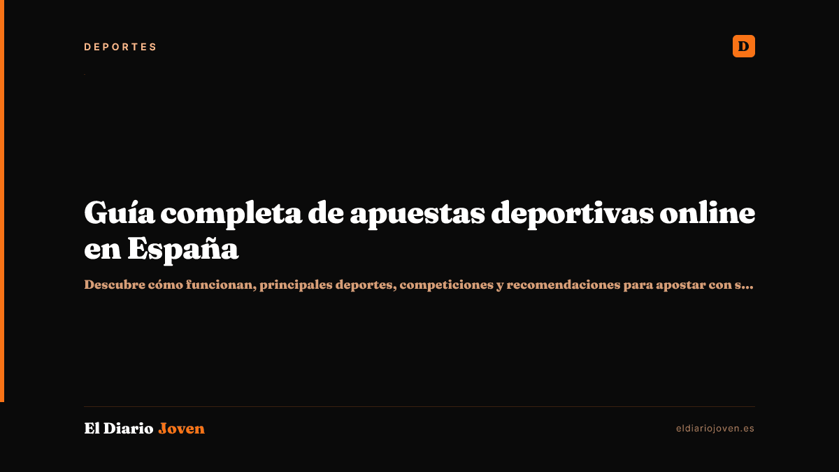 Guía completa de apuestas deportivas online en España