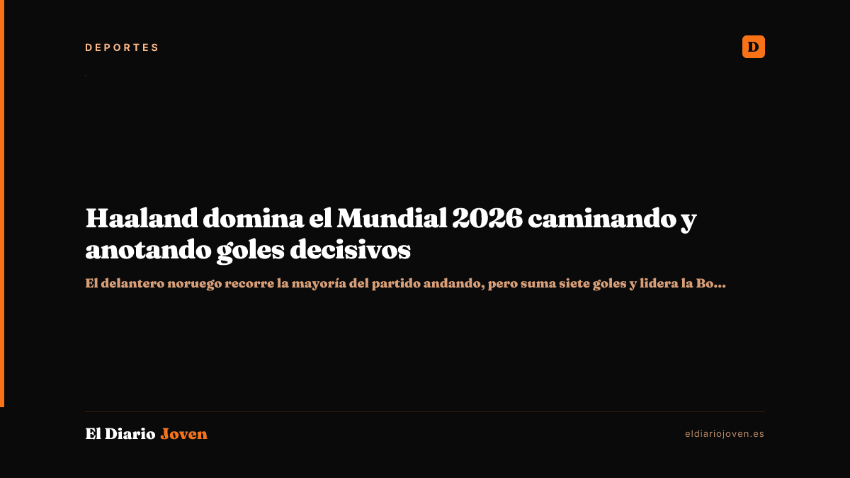 Haaland domina el Mundial 2026 caminando y anotando goles decisivos