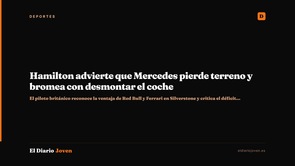 Hamilton advierte que Mercedes pierde terreno y bromea con desmontar el coche