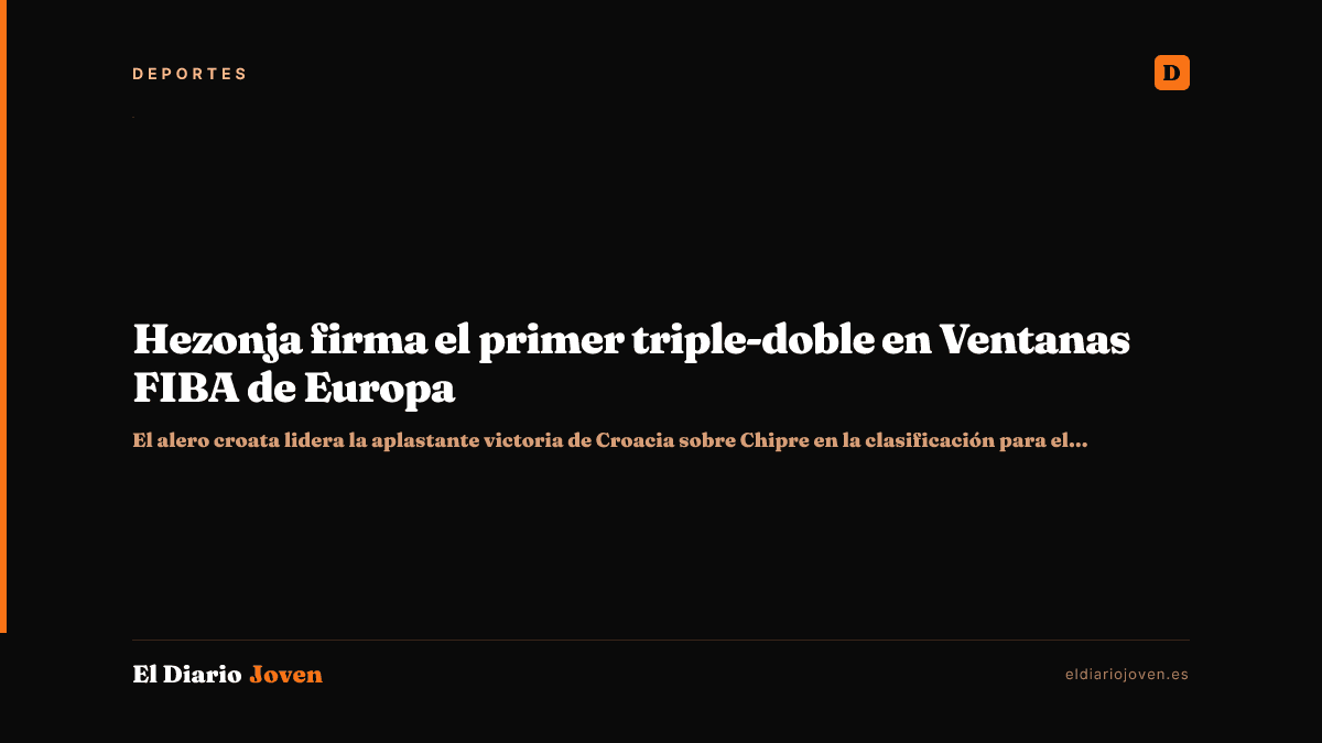 Hezonja firma el primer triple-doble en Ventanas FIBA de Europa