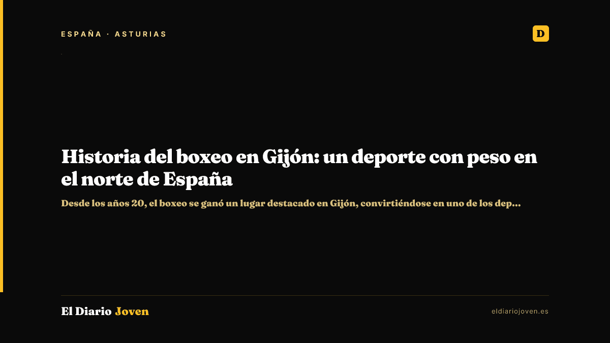 Historia del boxeo en Gijón: un deporte con peso en el norte de España