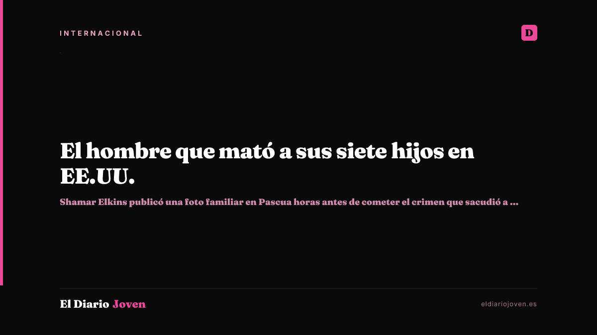 El hombre que mató a sus siete hijos en EE.UU.