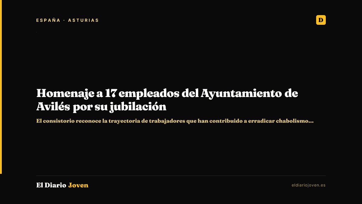 Homenaje a 17 empleados del Ayuntamiento de Avilés por su jubilación