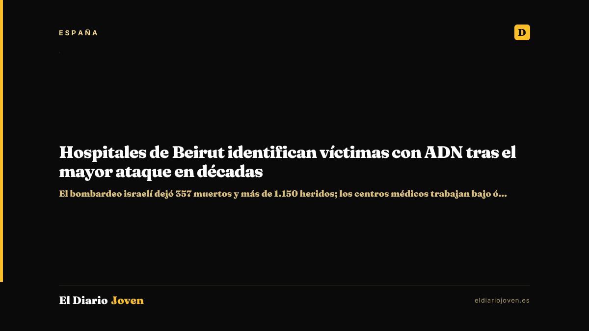 Hospitales de Beirut identifican víctimas con ADN tras el mayor ataque en décadas