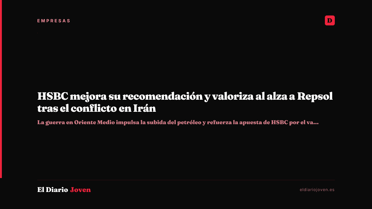 HSBC mejora su recomendación y valoriza al alza a Repsol tras el conflicto en Irán