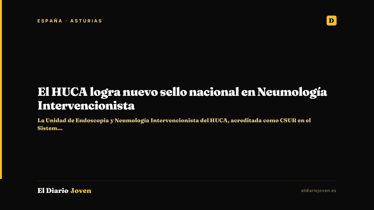 El HUCA logra nuevo sello nacional en Neumología Intervencionista