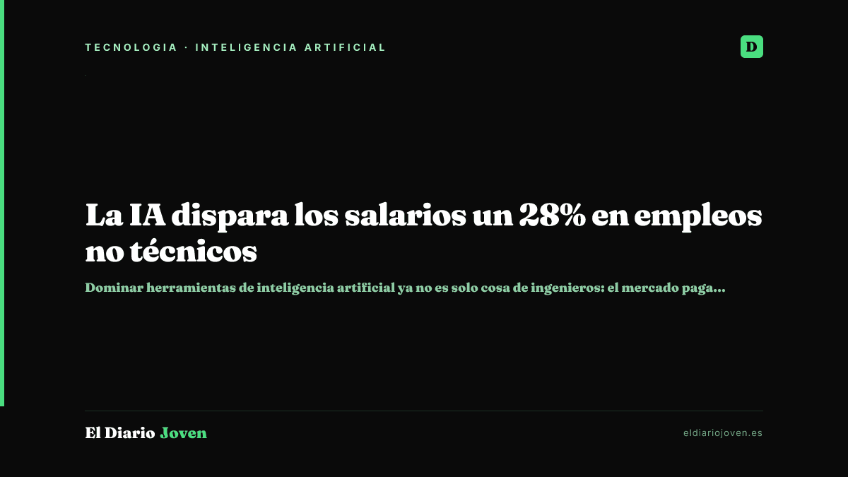La IA dispara los salarios un 28% en empleos no técnicos