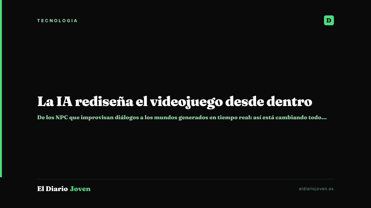 La IA rediseña el videojuego desde dentro
