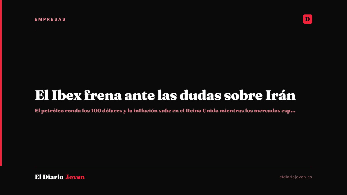 El Ibex frena ante las dudas sobre Irán