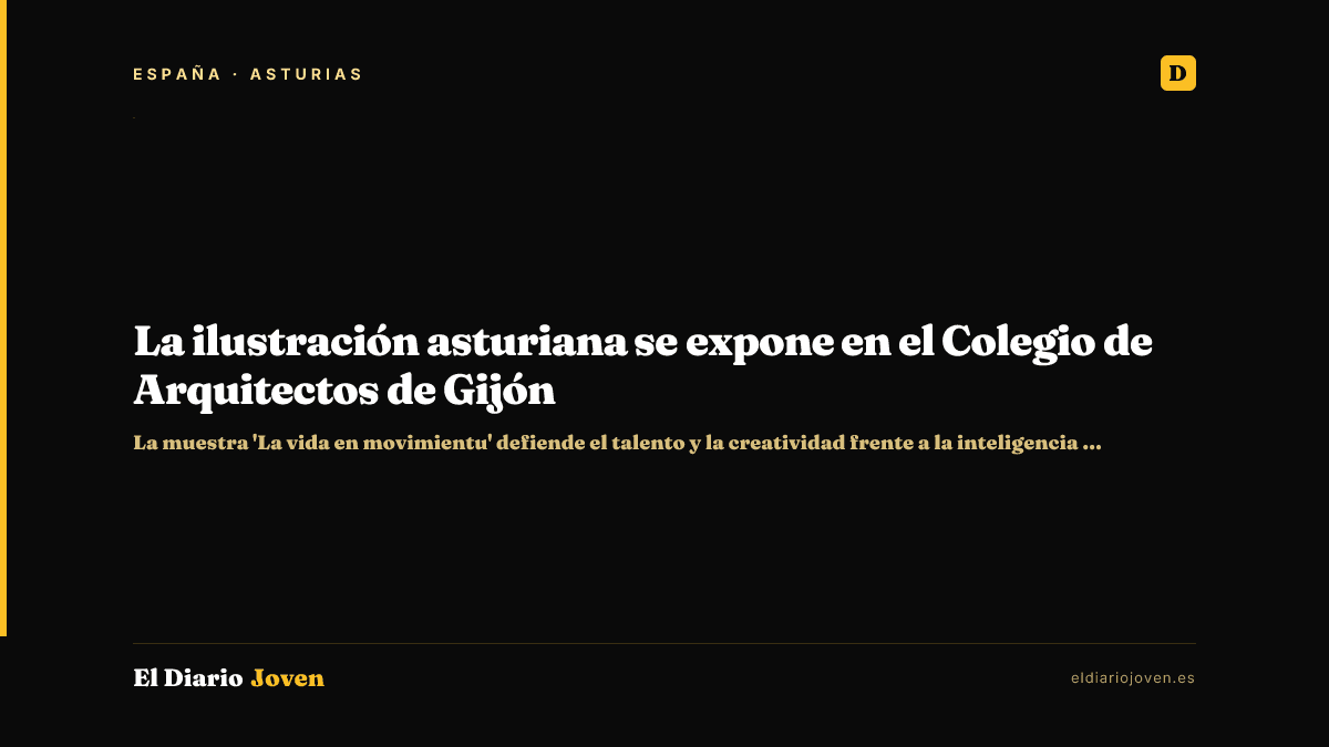 La ilustración asturiana se expone en el Colegio de Arquitectos de Gijón